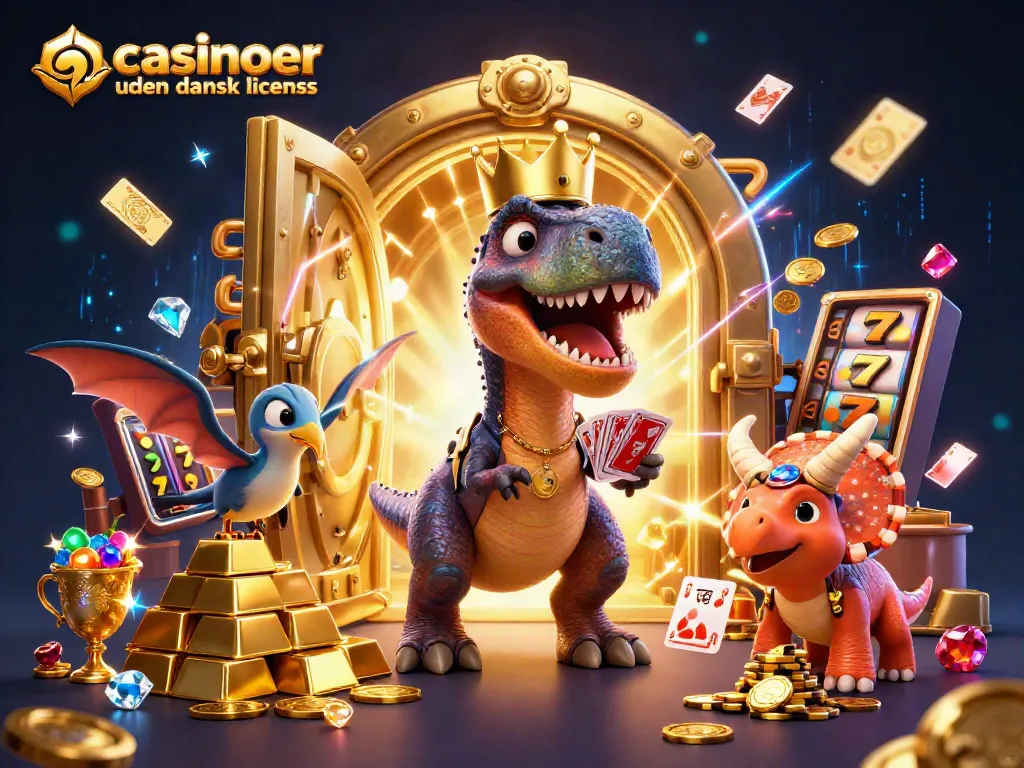 Engage in exciting gameplay at casinoer uden dansk licens with vibrant characters and dynamic casino elements.