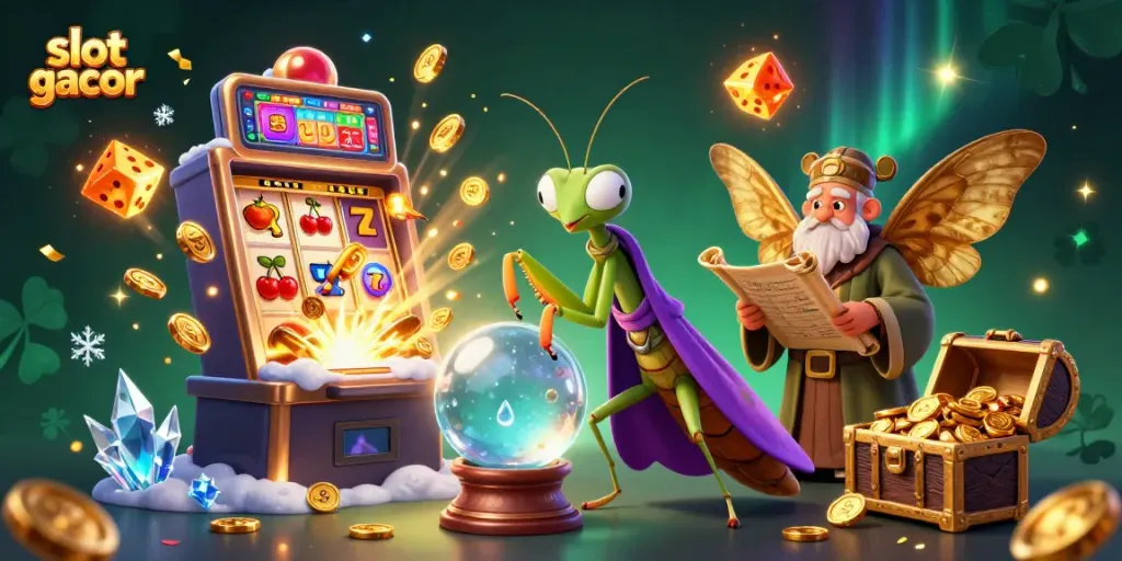 Experience slot gacor excitement with 3D characters amidst a dynamic jackpot explosion and vibrant casino elements.