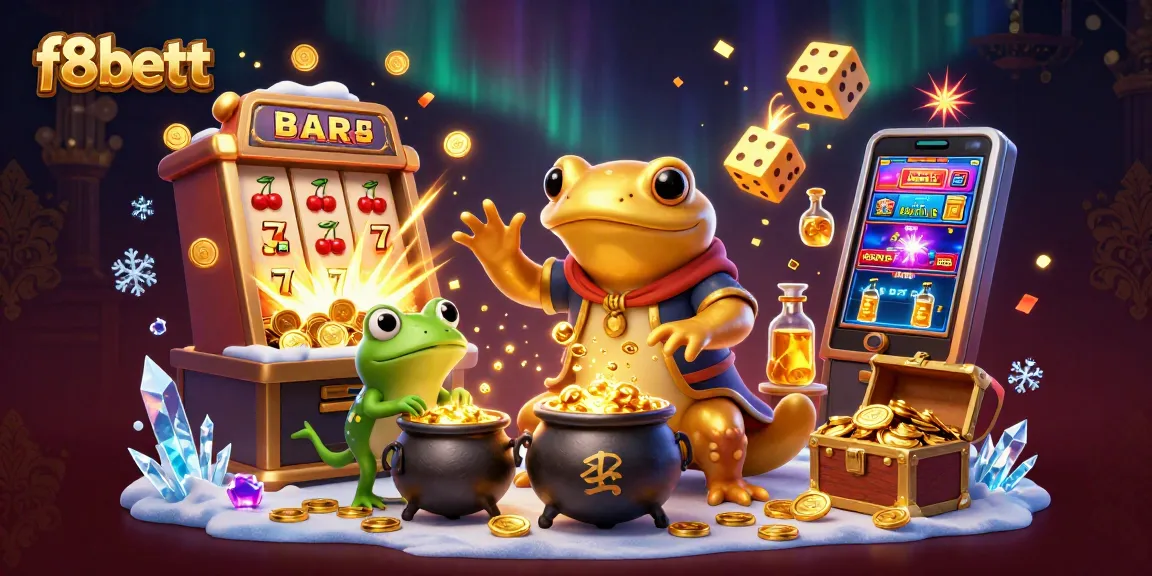 Experience the magic of f8bettt as a golden salamander transfigures gold, surrounded by dynamic casino elements.